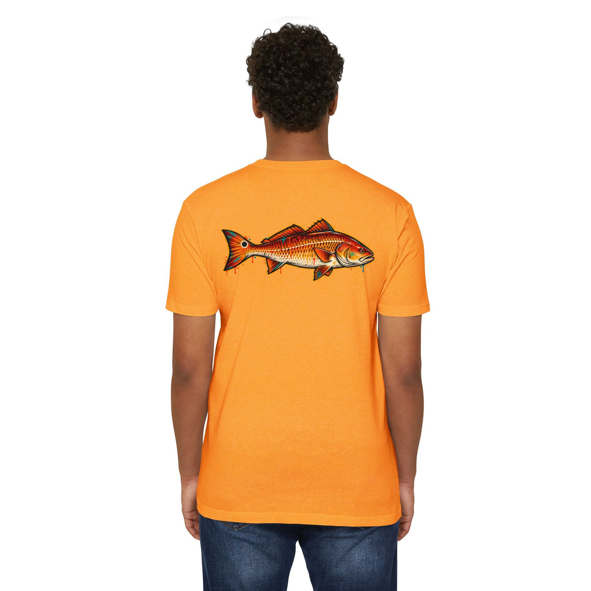 Redfish Graphic T-Shirt — Vintage Saltwater Fishing Tee