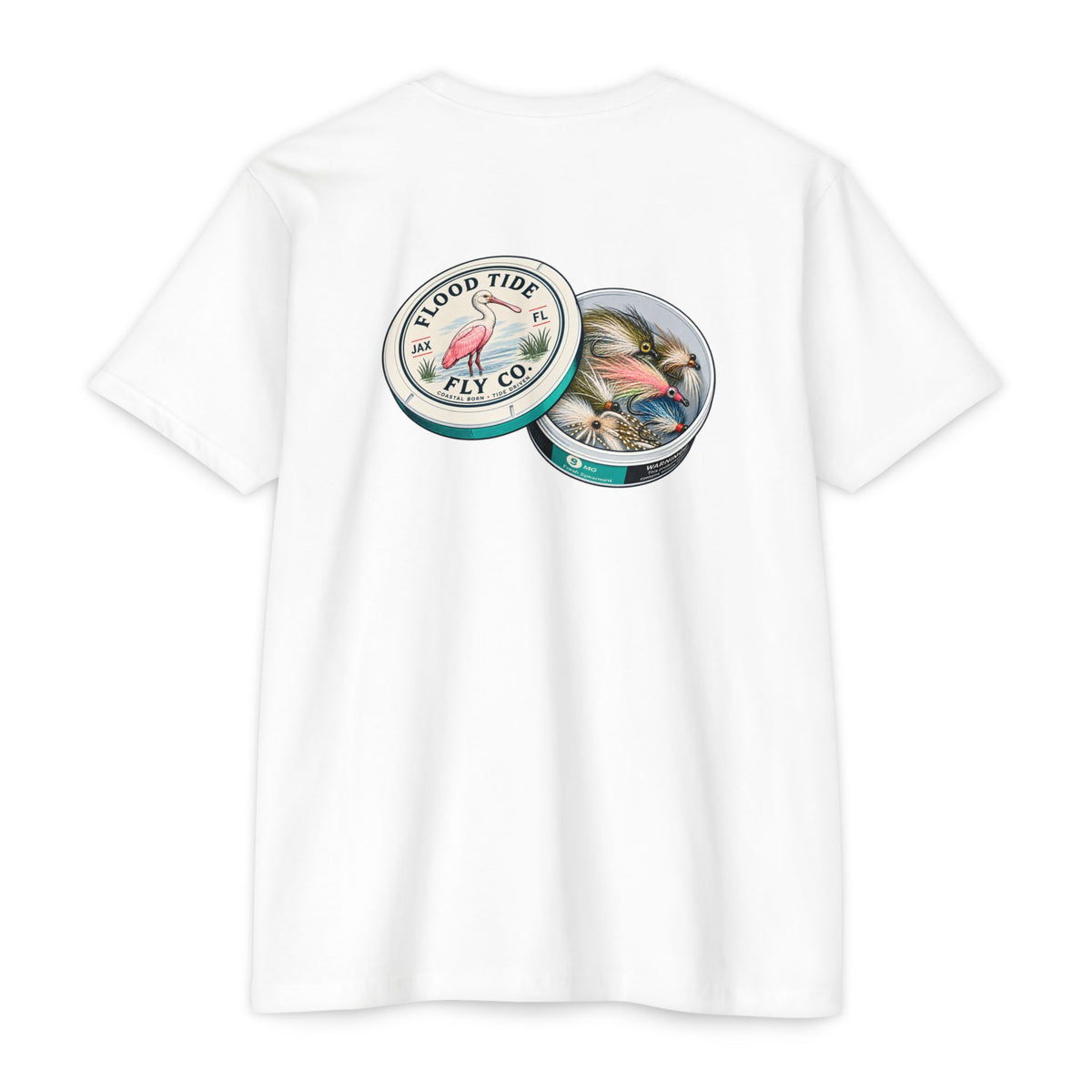 Fly Pouches 9mg T-Shirt — Flood Tide Fly Co. Vintage Fishing Graphic Tee